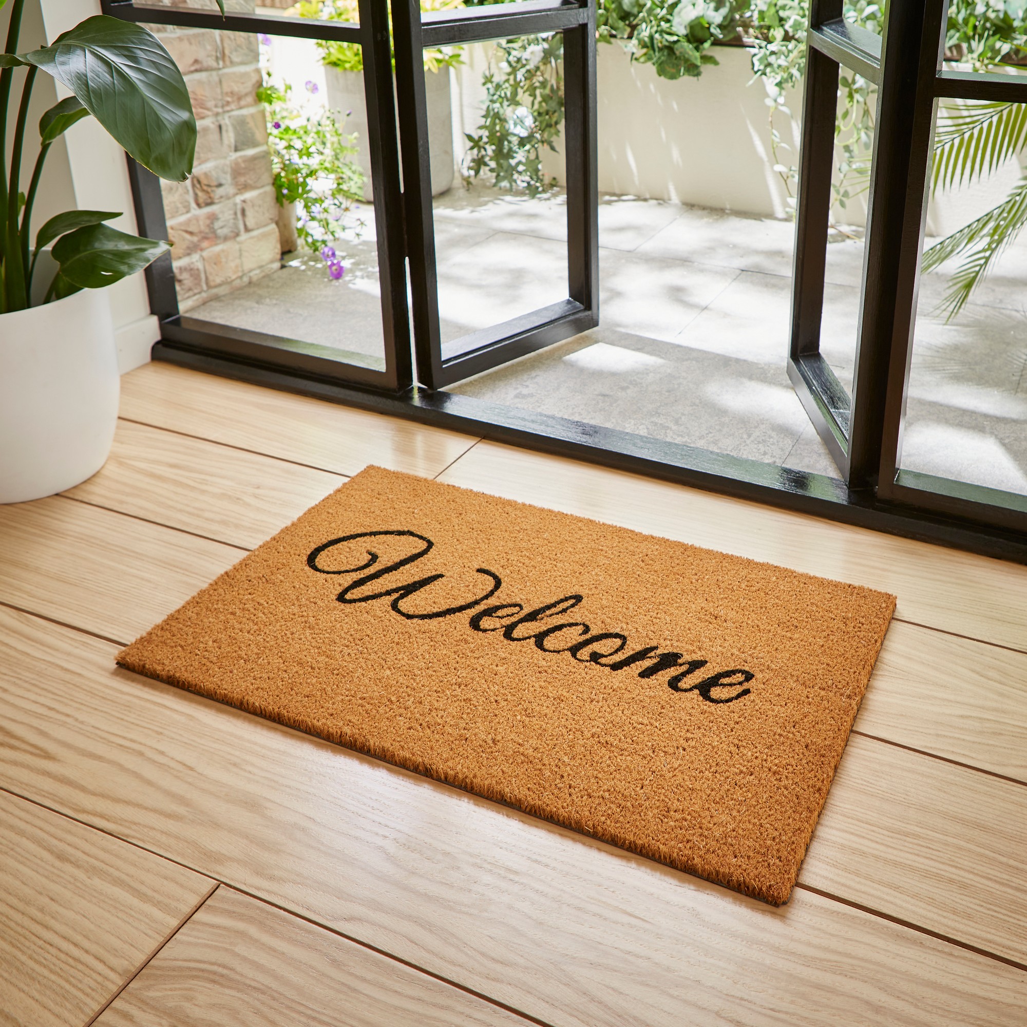 Welcome Coir Utility Doormat In Natural